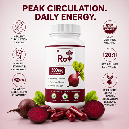 Rootology Beetroot Dietary Supplement Capsules